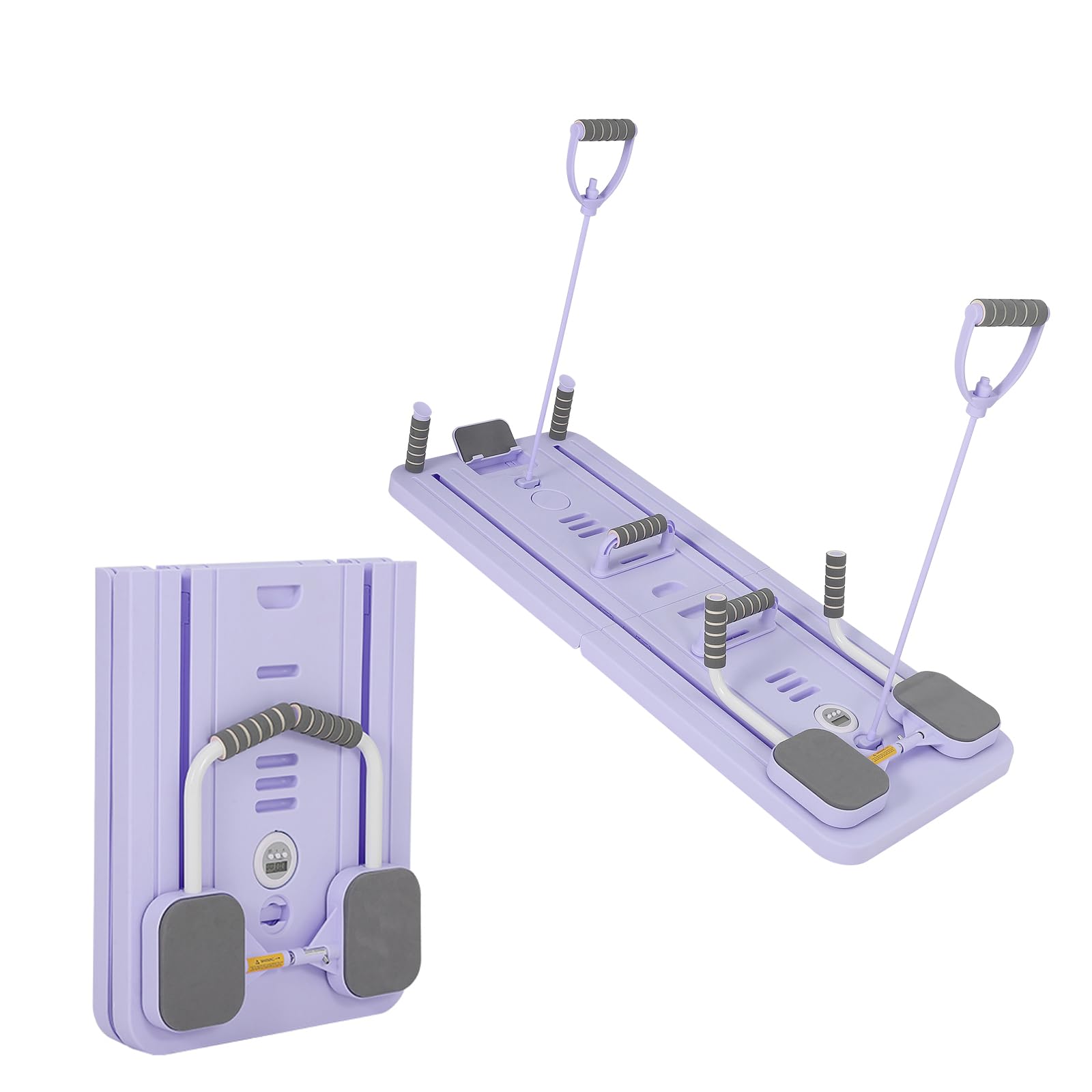 Garvee Pilates Reformer Board portatile multifunzionale pieghevole da 400 libbre in polipropilene compatto per l'allenamento a casa