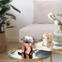 Garvee Portaocchiali in legno a forma di gatto per scrivania da camera da letto