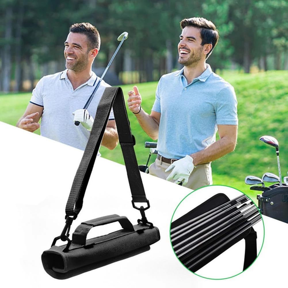 Borsa da Minigolf Garvee: Nylon Leggero e Resistente, Portatile Nera per Driving Range e Viaggi