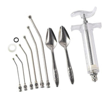 Garvee Set Alimentazione Uccelli 20ml con Tubicini Curvi e Cucchiai in Acciaio Inox per Pappagalli e Pulcini, Misurazione Precisa, Materiali Resistenti