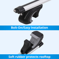 Barre portatutto Garvee universali regolabili da 20 a 54 pollici in acciaio e alluminio resistenti alla corrosione per auto SUV