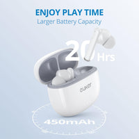 Garvee Auricolari Bluetooth 5.0 In-Ear HiFi Stereo con Microfono, IPX5 Impermeabili, Ricarica Rapida USB-C, Ideali per Sport e Corsa, Batteria 450mAh, Nero
