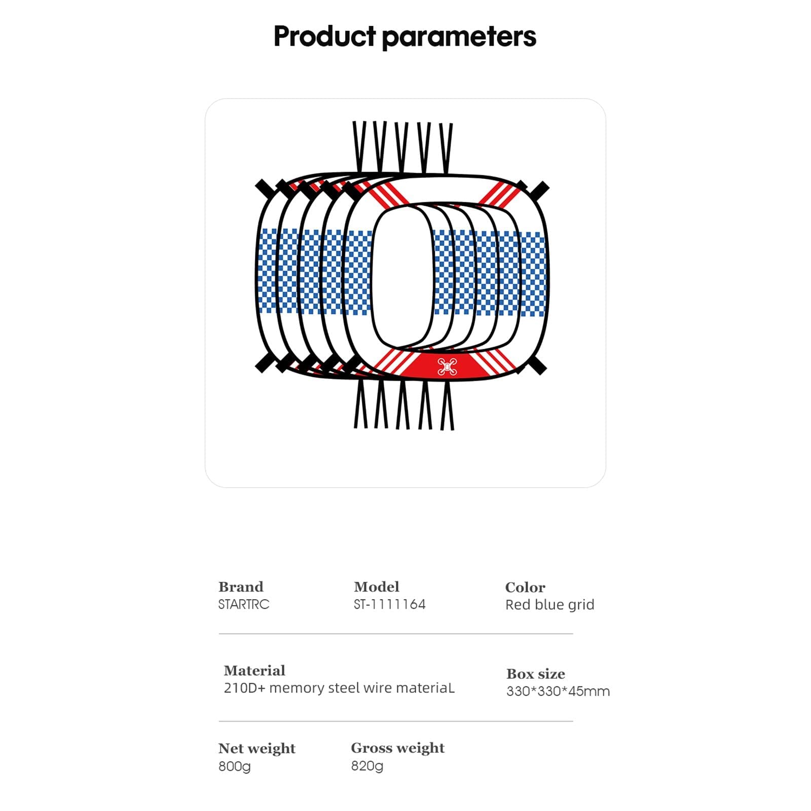 Garvee FPV Racing Gates Set da 5 pezzi, materiale robusto per l'addestramento e le gare di droni, compatibile con DJI Avata