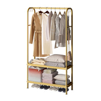 Appendiabiti in metallo Garvee con ripiani, robusto, salvaspazio, per uso domestico, elegante, indipendente