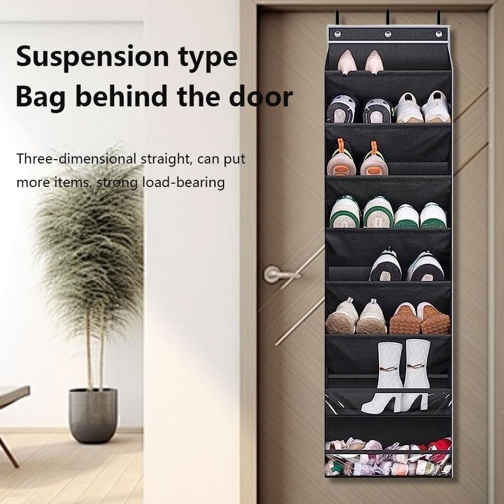 Organizzatore per scarpe da appendere alla porta Garvee, materiale antistrappo a 8 strati, capacità di carico di 50 libbre, per porte standard, scarpe da ginnastica e stivali