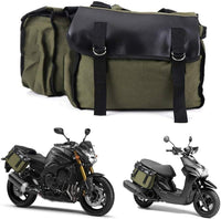 Garvee Satteltasche Motorrad Wasserdicht Canvas Große Kapazität Schnellverschluss Robust Universell Adventure Sportbikes