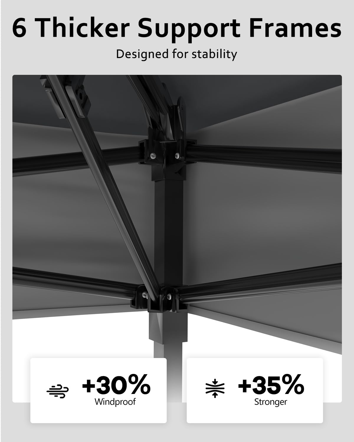 Tenda a baldacchino pop-up Garvee 12x12 con zanzariera, resistente ai raggi UV, altezza regolabile, struttura in acciaio, schermo per la privacy a 6 pannelli per giardino e patio, sacchi di sabbia inclusi