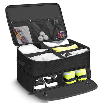 Garvee Organizer Da Golf Per Bagagliaio In Tessuto Oxford 420D, Tasche Regolabili E Ventilate, Nero, Leggero E Resistente, Ideale Per Viaggi E Golf