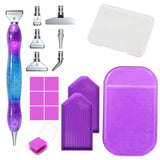 Garvee Diamond Painting Set di penne con punta in acciaio inossidabile, 6 colori, adesivo, design ergonomico per lavori di precisione, strumento per pittura 5D - 