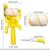 Garvee Paint Edger Rullo Pennello Multifunzionale Acrilico e ABS per Pareti, Soffitti, Angoli, 12" x 5" x 2,5", Ergonomico