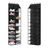 Scarpiera da porta Garvee, 10 ripiani con 20 tasche, tessuto Oxford, robusti ganci in metallo, salvaspazio per armadi stretti, 64H x 20W x 7D