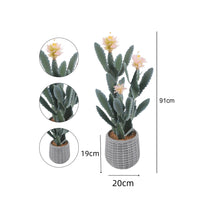 Garvee 36 pollici cactus artificiale grande e realistico in plastica soggiorno ufficio arredamento verde