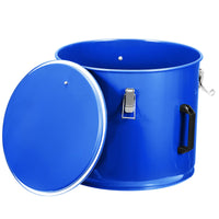 Contenitore per olio per friggitrice Garvee da 10 galloni in acciaio al carbonio antiruggine con clip per coperchio e sacchetto filtro per cucine di ristoranti, 13,8"x15,6"