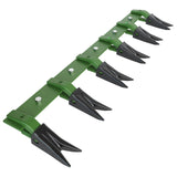 Garvee Barra Denti Secchio 46" Per Trattori Sub-Compatti, Acciaio Verde, Uso Edile E Minerario, Alta Durabilità, Montaggio Senza Foratura - Green