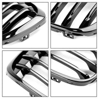 Griglia anteriore Garvee per X1 F48 F49 2016-2018, lamella singola, plastica ABS, nera, stile auto