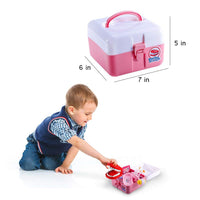 Garvee Dentista Giocattolo Dottore Set, 20 Pezzi, Custodia Robusta per Giochi di Ruolo, Scuola, Rosa