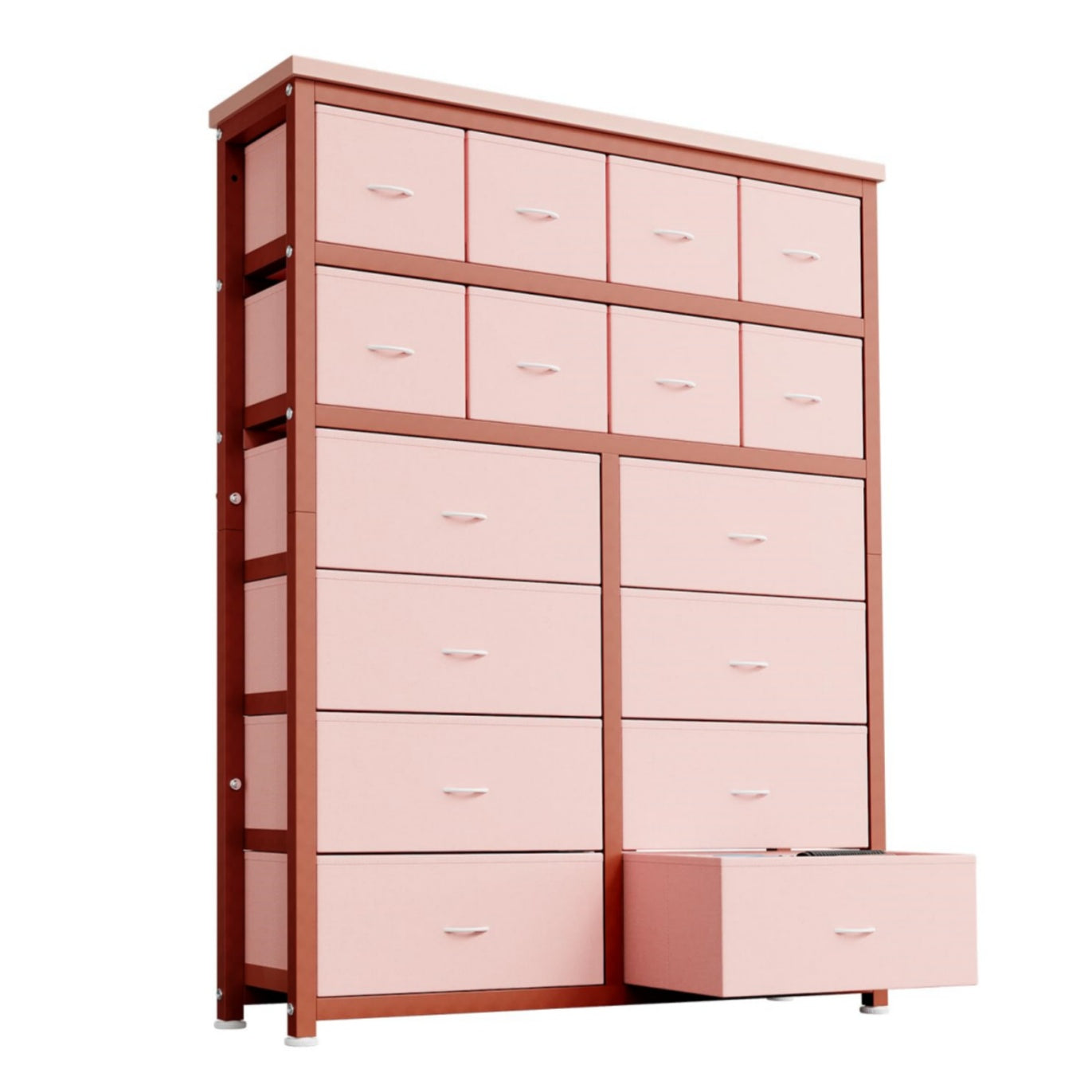Cassettiera GARVEE con 16 cassetti in tessuto, cassettiera in tessuto per camera da letto, credenza con cassetti in tessuto, cassettiera per cucina, ufficio, corridoio, soggiorno, corridoio, cameretta dei bambini