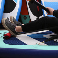 Poggiapiedi per kayak Garvee universali regolabili leggeri con 2 cinghie e pedale imbottito per gommoni Kayak rossi