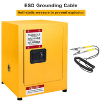 Armadio di sicurezza Garvee Safety Flame 17x17x18" in acciaio zincato, ignifugo e a prova di perdite, con serratura, per casa e luogo di lavoro