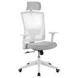 Garvee Sedia Da Scrivania Ergonomica SP-VC-AMOTAI, Supporto Lombare, Regolabile, Bianco, Per Ufficio E Studio - All White