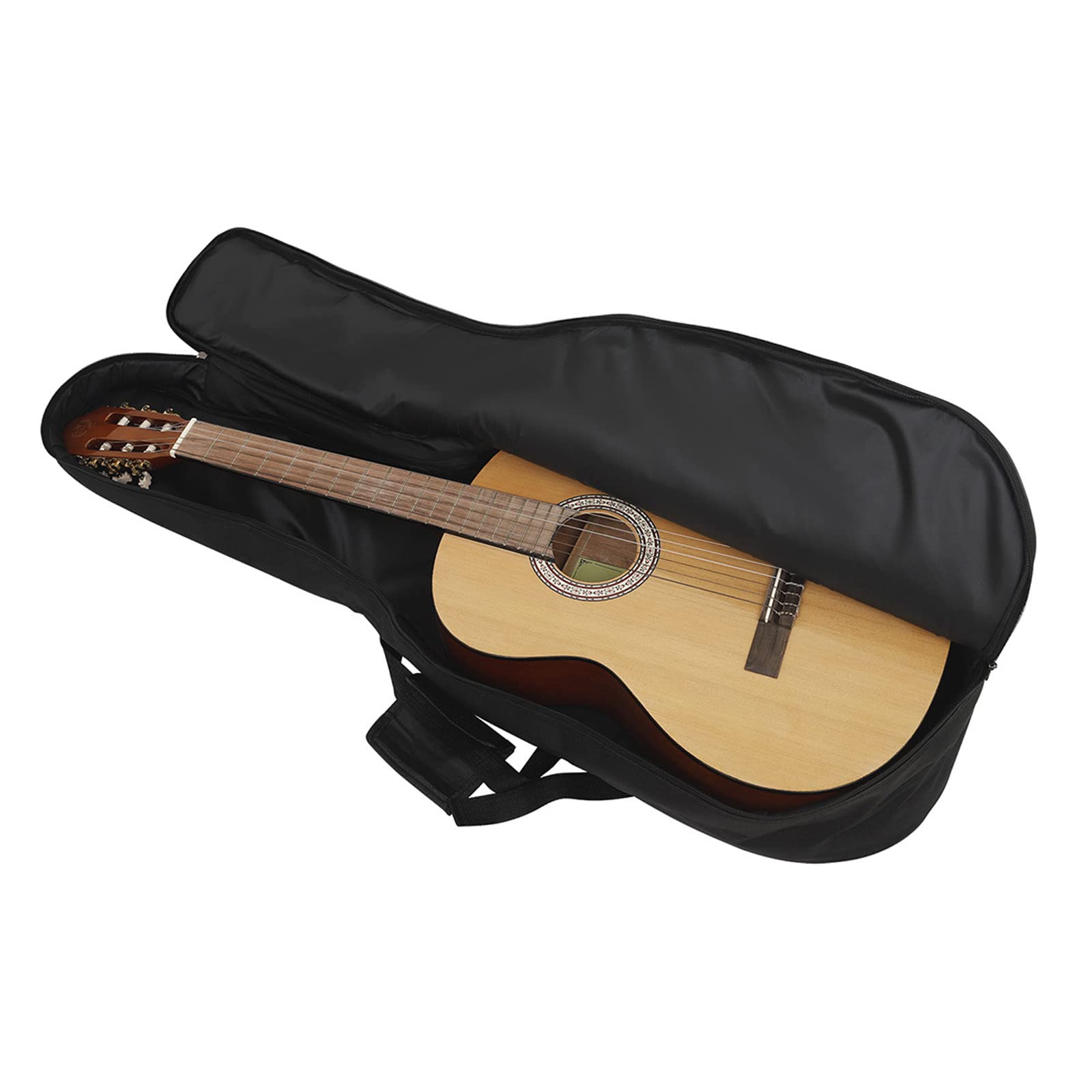 Garvee Guitar Bag 104 cm Zaino in cotone impermeabile nero per chitarra elettrica e acustica, per esterni e palcoscenici