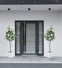 Albero di camelia artificiale Garvee da 150-180 cm con foglie e fiori realistici, facile da pulire, bianco, per la decorazione di casa e ufficio