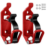 Portapala Garvee da tetto 4 x 17-40 mm, lega di zinco, rosso, per camion, auto, barche, attrezzi, salvaspazio, facile da installare - Rosso