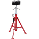 Supporto regolabile per tubi in acciaio Garvee - Altezze 71.12-132.08 cm con ruote, pieghevole per saldatura e tubazioni