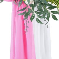 Garvee Chiffon Gerätevorhang - Weicher, Blickdicht, Faltenbeständig - 70x550cm - 2er Set - Für Klinik, Bühne, Hochzeit