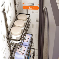 Garvee Organizer per dispensa sopra la porta, porta spezie in metallo a 3 livelli, antiruggine, per cucina e bagno, versatile, salvaspazio