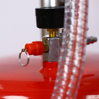 Garvee - Vasca di raccolta olio in acciaio da 8 galloni con ruote, indicatore del livello del fluido, altezza regolabile, grande imbuto per uso in officina e domestico, nero