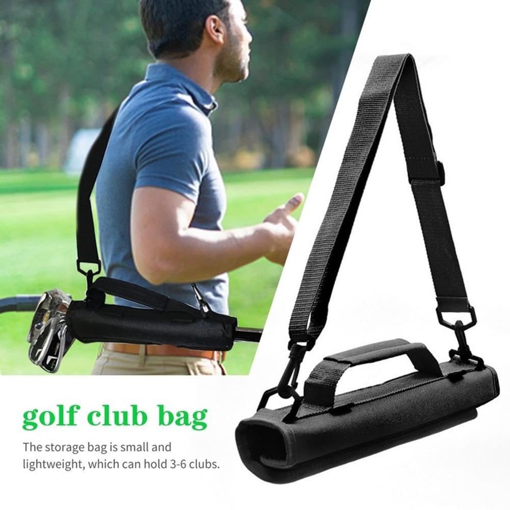 Borsa da Minigolf Garvee: Nylon Leggero e Resistente, Portatile Nera per Driving Range e Viaggi