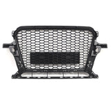 Garvee Griglia Anteriore Stile RS a Nido d'Ape per Audi Q5 SQ5 2013-2017 Nero Lucido Ricambio Diretto