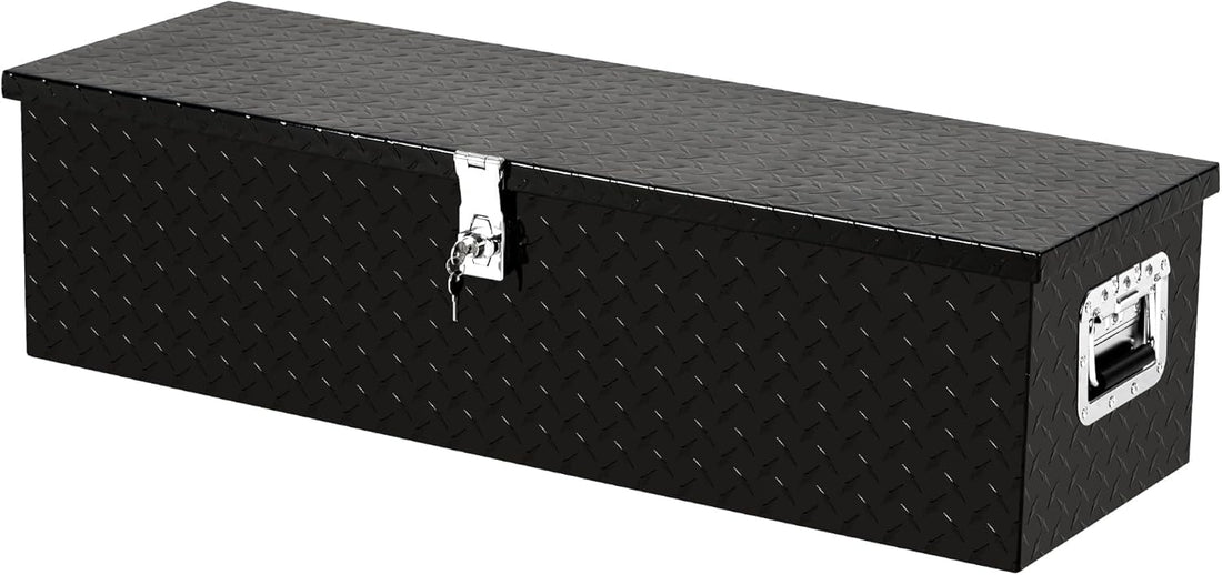 Cassetta Portautensili Alluminio Garvee per Camion - Alta Resistenza, Coperchio Idraulico, Maniglie Incassate, Rosso Bordeaux - Ideale per Festa del Papà in Cantieri e Officine