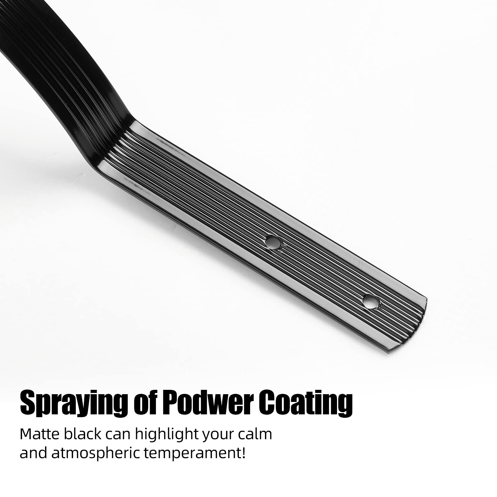 Balaustre per terrazze GARVEE, confezione da 50 balaustre in alluminio per terrazze, balaustre ad arco ondulato da 32,25"x1" con viti, balaustre per terrazze per scale, ringhiere per terrazze e scale, nero opaco