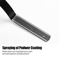 Balaustre per terrazze GARVEE, confezione da 50 balaustre in alluminio per terrazze, balaustre ad arco ondulato da 32,25"x1" con viti, balaustre per terrazze per scale, ringhiere per terrazze e scale, nero opaco