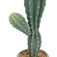 Cactus artificiale Garvee da 35 pollici in materiale EVA realistico, vaso bianco, decorazione per interni ed esterni