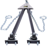 Garvee Barra Di Traino Regolabile 2268 kg Con Catene In Acciaio Robusto Per SUV, Jeep, Camper, Rimorchi, 0-108 cm, Nero