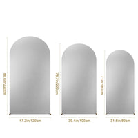 Garvee 6,6FT Copertura per fondale per arco nuziale - Spandex elasticizzato, parte superiore rotonda glitterata, vestibilità elastica, leggera, riutilizzabile - Matrimonio, compleanno, baby shower