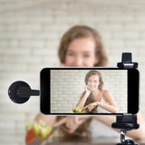 Garvee LED Anello Selfie con Specchio, USB Ricaricabile, Clip Universale, 36 LED Regolabili, Nero, Portatile per Selfie e Vlog