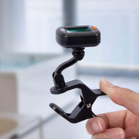 Garvee Kalimba Tuner, accordatore digitale girevole speciale per Kalimba e chitarre, regolabile, robusto, nero, per esercitarsi con la musica