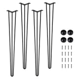 Gambe per mobili Garvee da 20 pollici - Gambe in acciaio resistenti per soggiorno e ufficio, perfette per la regolazione e la pulizia dei mobili - 