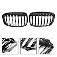 Griglia anteriore Garvee per X1 F48 F49 2016-2018, lamella singola, plastica ABS, nera, stile auto