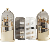 Garvee Porta Trucchi Organizzatore, Ruotabile a 360°, Grande Capacità di Stoccaggio Cosmetici per Toeletta, Ufficio, Bagno, Nero