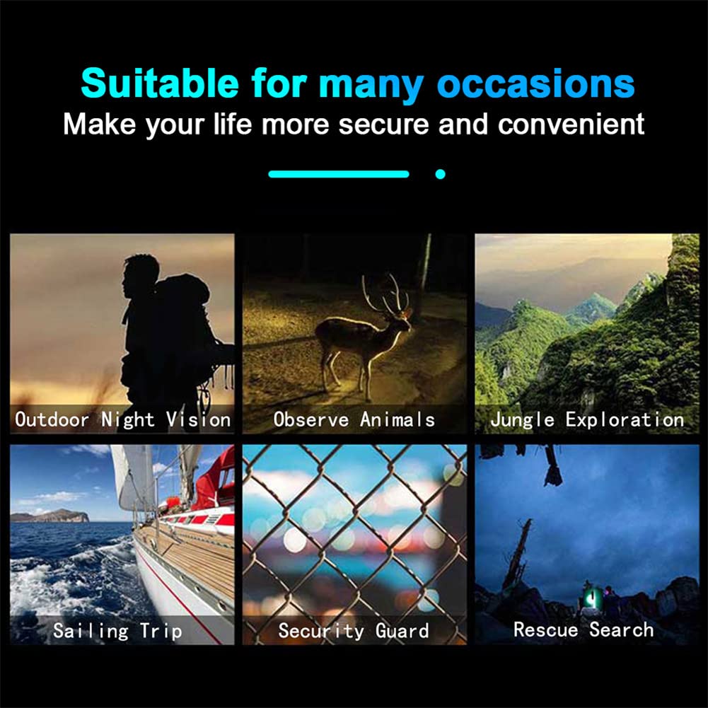 Dispositivo per la visione notturna Garvee R6 Binocolo digitale a infrarossi con portata di 300 m, per caccia, osservazione e sorveglianza, nero