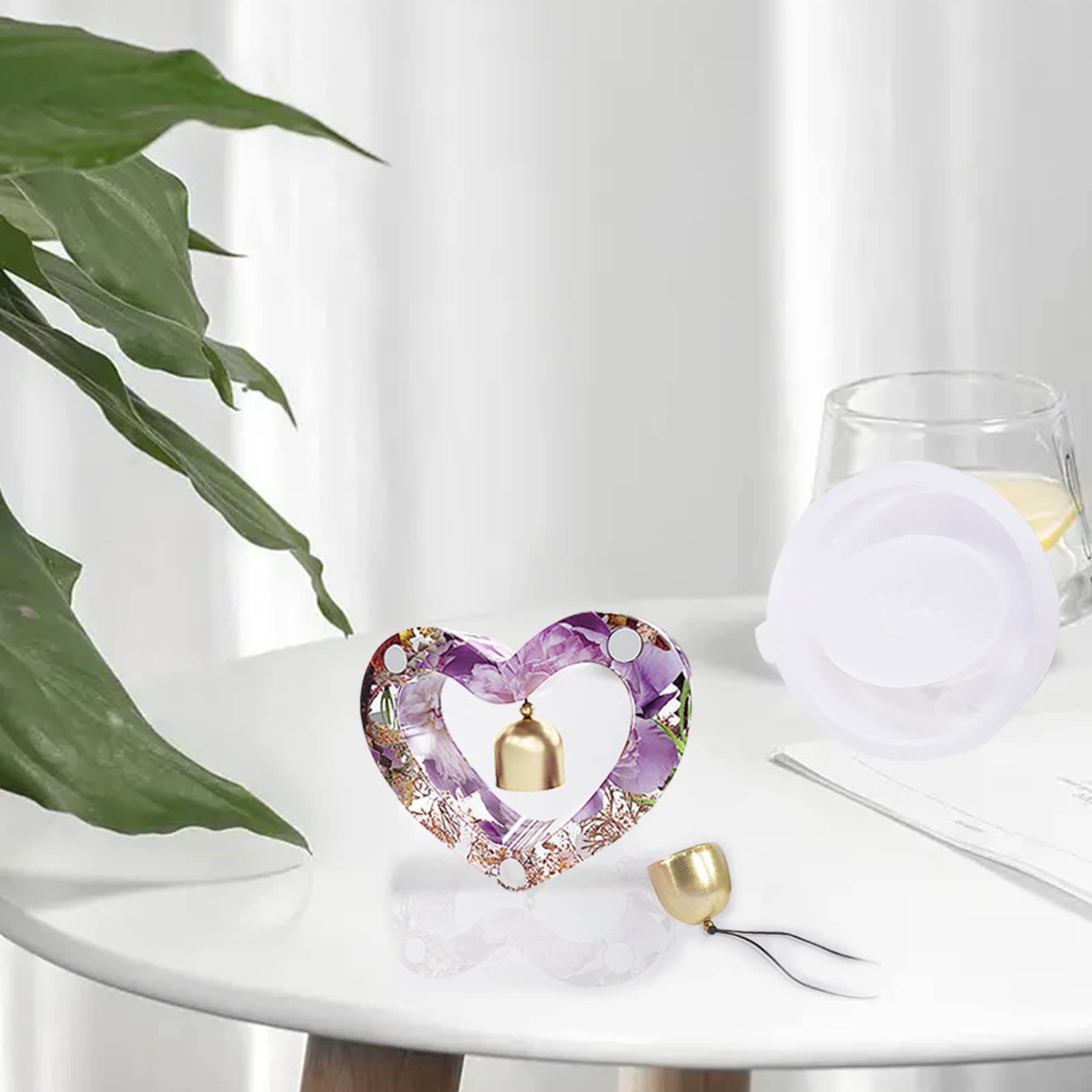 Stampo in silicone Garvee per gocce decorative con campanelli, forme d'amore, ovali, esagoni, rettangolari, materiale flessibile, decorazioni fai da te per la casa