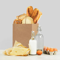 Sacchetti di carta kraft Garvee con manici, 12 pezzi, 26x12x33 cm, marrone, per shopping, matrimoni, imballaggi fai da te