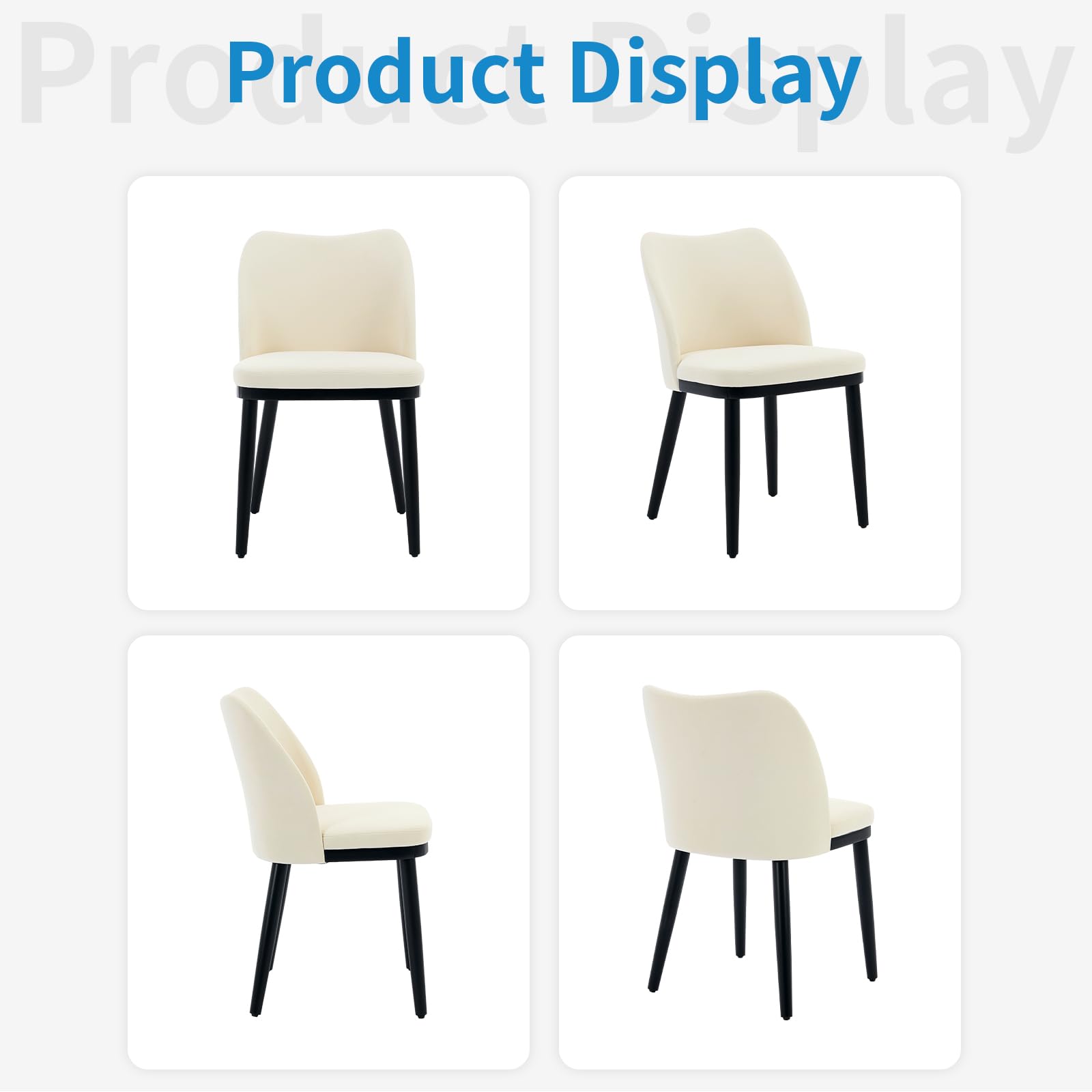 Set di 2 sedie da pranzo in velluto Garvee con schienale a forma di cuore, seduta imbottita, gambe in legno, per cucina e ristorante, comode e stabili