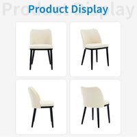 Set di 2 sedie da pranzo in velluto Garvee con schienale a forma di cuore, seduta imbottita, gambe in legno, per cucina e ristorante, comode e stabili