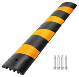 Rallentatore di Velocità Garvee in Gomma 6 FT, Resistente 25.000 kg, Riflettente, Termoplastico per Garage e Parcheggi, Nero - Nero e Giallo